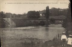 CPA Cambo les Bains Le Pont Payant pres de l'Etablissement Thermal 