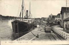 CPA Bayonne Le Quai de Lesseps 