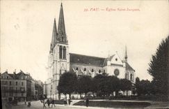 CPA Pau Eglise Saint Jacques 