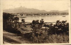 CPA Saint Jean de Luz Cote Basque Panorama de la Plage Marc Jaciot Papoterie Soulac sur Mer 