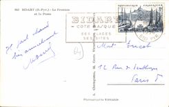 CPA Bidart Basses Pyrenees Le Fronton et la Poste