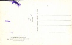 CPA Pyrenees Ocean Saint Jean Pied de Port Monument Floquet