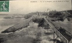 CPA Biarritz vue sur le Semaphore prise du Rocher de la Vierge 