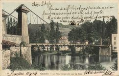 CPA Cambo Le Pont Suspendu sur la Nive 