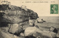 CPA Biarritz Rochers a la Chambre d'Amour 