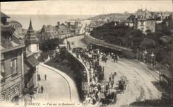 CPA Biarritz vue sur le Boulevard 