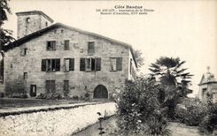 CPA Cote Basque Ascain Ascension de la Rhune Manoir d'Ascubes 
