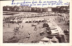 CPA St Jean de Luz Basses Pyrenees La Plage 