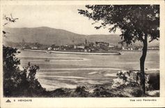 CPA Hendaye vue vers Fontarabie 