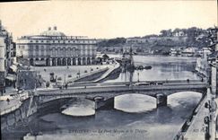 CPA Bayonne Le Pont Mayou dt le Theatre 