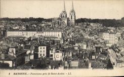 CPA Bayonne Panorama pris de Saint Andre 