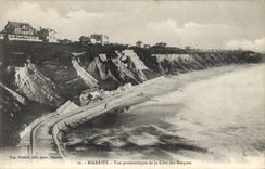 CPA Biarritz vue Panoramique de la Cote des Basques 
