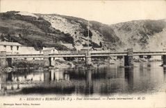 CPA Behobie y Behobia Basses Pyrenees Puente Internacional 