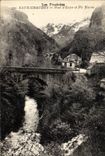 CPA Les Pyrenees Eaux Chaudes Pont d'Enfer et Pic Biscau 