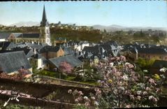 CPA Oloron Ste Marie Basses Pyrenees vue generale les Trois Eglise 