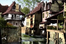 CPA Salies de Bearn Basses Pyrenees Vieux Guartier Pittoresque sur le Soleys 
