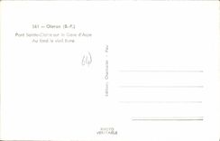 CPA Oloron Basses Pyrenees Pont Sainte Claire sur le Gave d'Aspe Au Fond le Vieil Iluro 