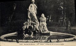 CPA Salies de Bearn La Mude Allegorie de la Source Salee 