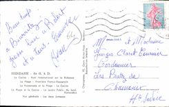 CPA Souvenir d'Hendaye 