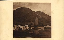 CPA Ainhoa Le Village d'Apres le dessin de Ph Veyrin 