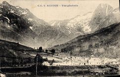 CPA Accous vue generale 