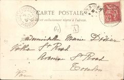 CPA St Jean Pied de Port vue des Bords de la Nive