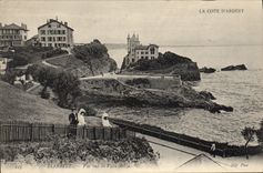 CPA La Cote D'Argent Biarritz vue sur la Villa Belza 