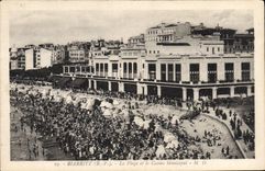 CPA Biarritz B P La Plage et le Casino Municipal 