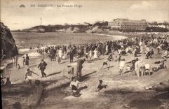 CPA Biarritz La Grande Plage 