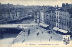 CPA Bayonne Quartier Mayou Place de la Liberte 