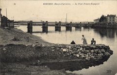 CPA Behobie Basses Pyrenees Le Pont Franco Espagnol