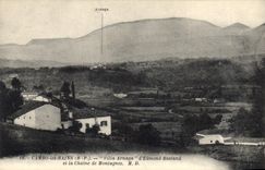CPA Cambo les Bains B P Villa Arnaga d'Edmond Rostand et le Chaine de Montagnes 