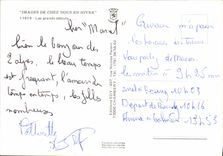 CPSM vive la neige les grands débuts ski
