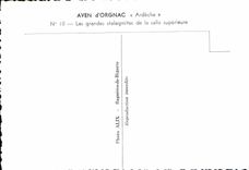 CPSM AVEN d'ORGNAC stalagmites de la salle supérieure