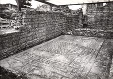 CPSM SAINT REMY de PROVENCE fouilles de Glanum mosaïque grecque maison de Sulla