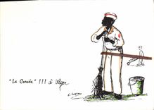 CPSM la corvée à Alger illustrateur Capra