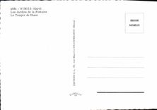 CPSM NIMES jardins de la fontaine temple de Diane