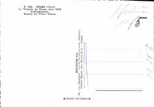 CPSM NIMES temple de Diane vers 1825 Lithographie