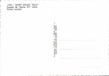 CPM Saint Gilles Facade De I'Eglise Portail Central