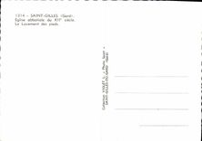 CPM Saint Gilles Eglise Abbatiale lavement des pieds