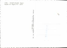 CPM Saint Gilles Facade De I'Eglise