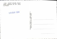 CPM Saint Gilles Eglise Abbatiale Le Portail
