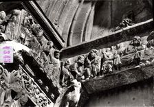 CPM Saint Gilles Eglise Abbatiale Le lavement des pieds