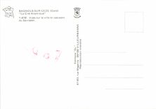 CPM Bagnols Sur Ceze Vues sur la ville et cascades du Sautadet