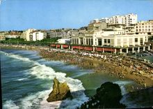 CPM Biarritz La Grande Plage Et Le Casino