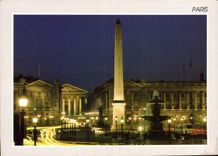 CPM Paris Place de la Concorde Jean Paul Nacivet Explorer
