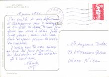 CPM Paris La Seine au Pont des Arts