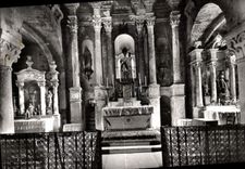 CPM Coustouges Interieur de l'Eglise Romane l'Abside