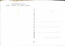 CPM Coustouges Interieur de l'Eglise Romane l'Abside