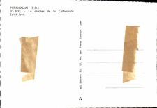 CPM Perpignan Le Clocher de la Cathedrale Saint Jeor